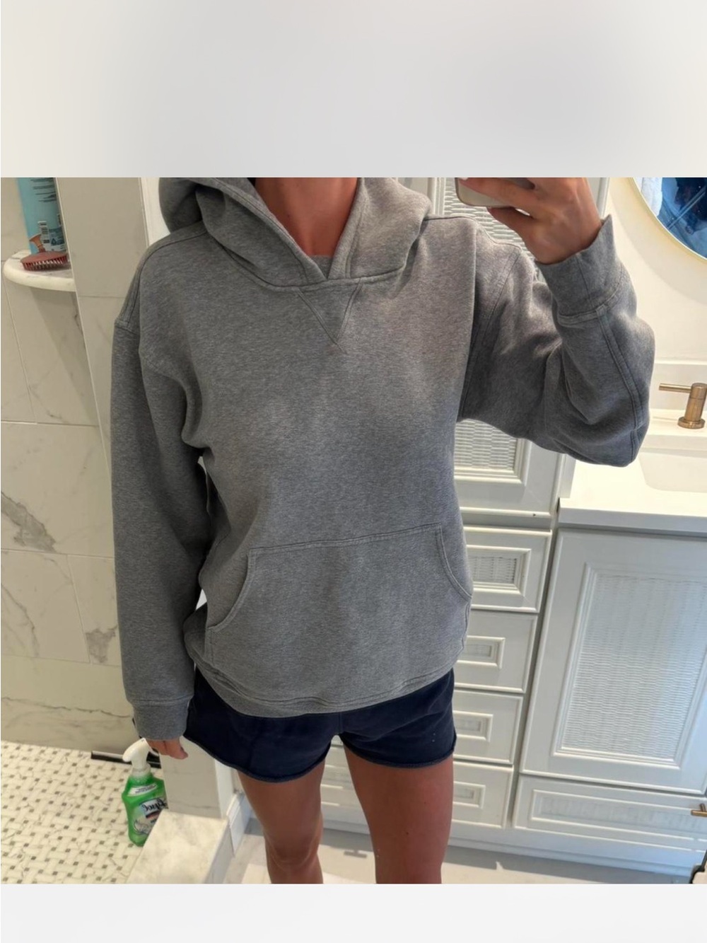 NWT Anine Bing Gray Hooded Women's sweatshirt